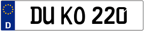 Trailer License Plate